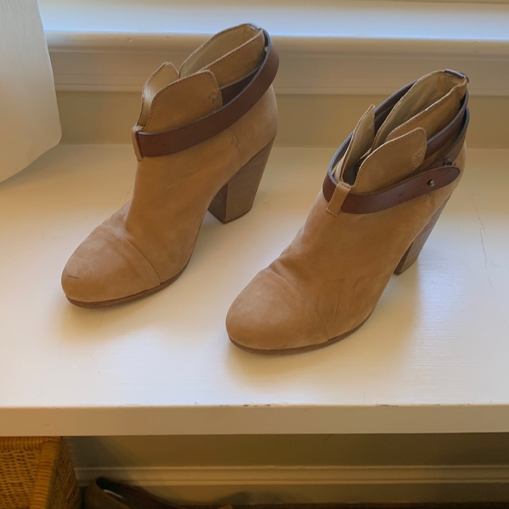 Rag and bone booties tan